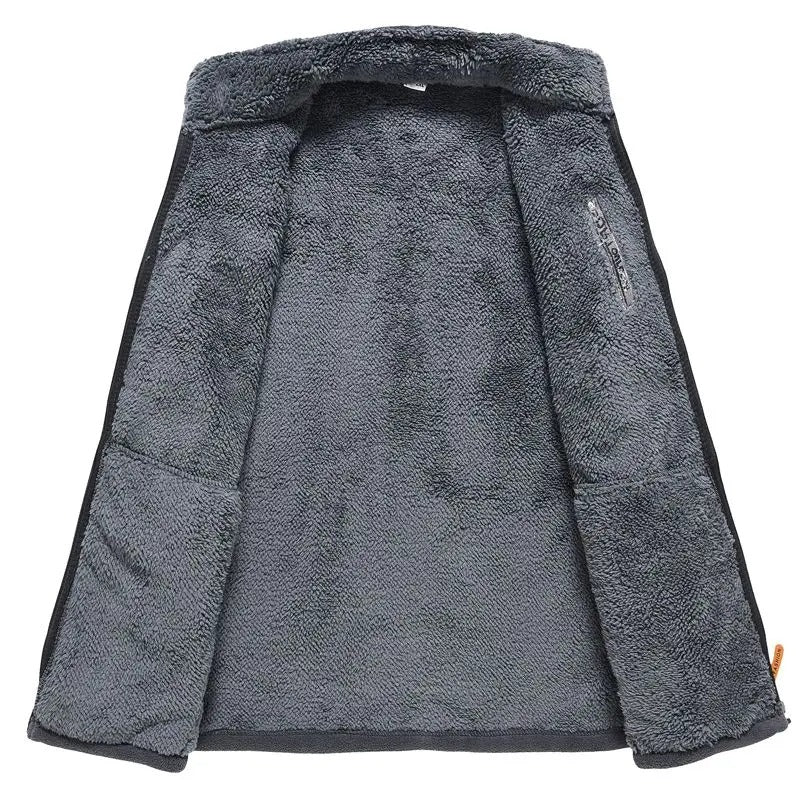 Heren fleece gevoerde jas met rits