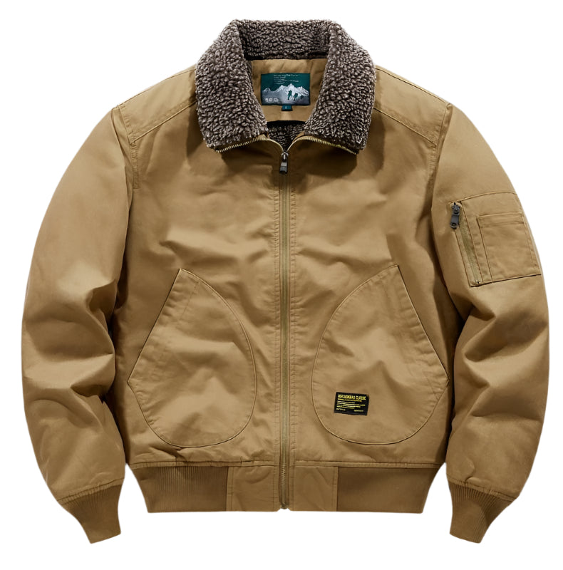 Heren lamswollen jas