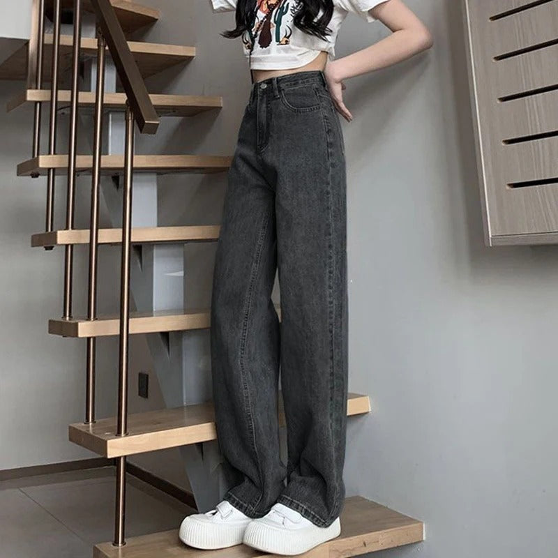 Vintage damesjeans met wijde pijpen