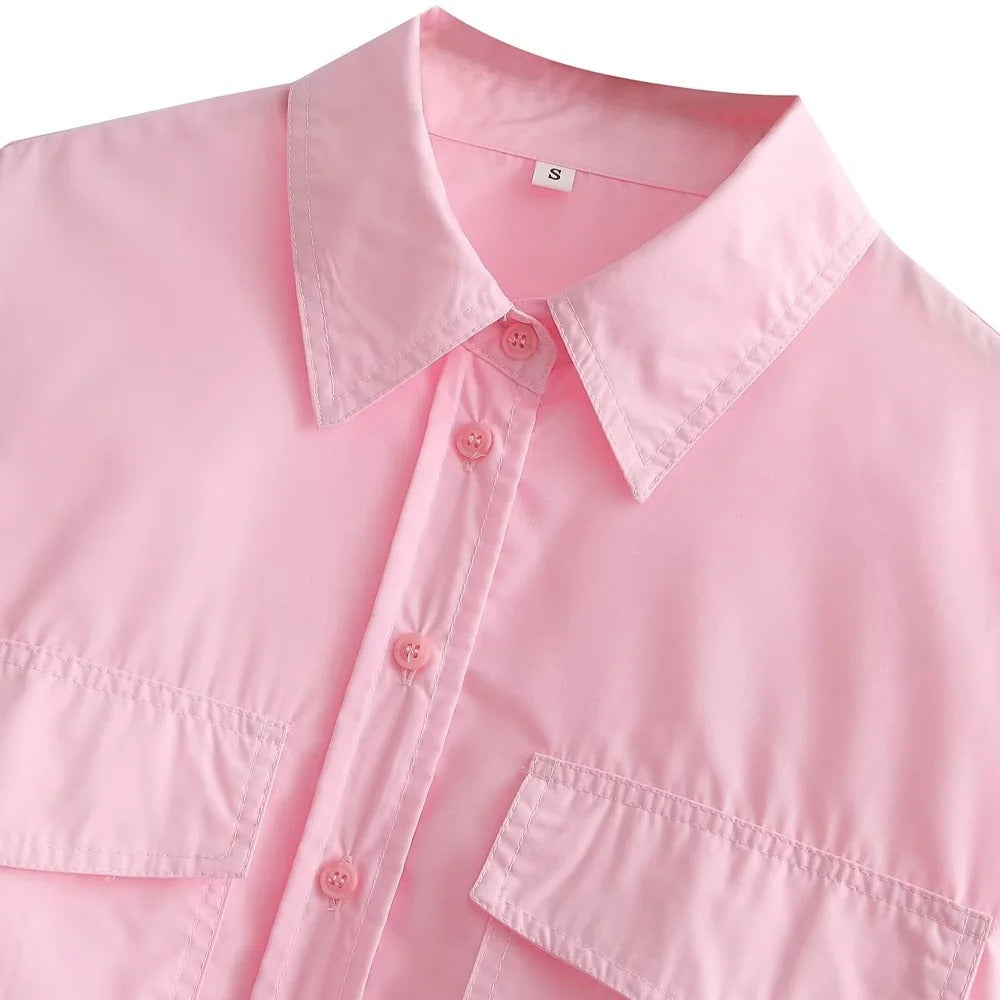 Los Poplin Vrouwenhemd