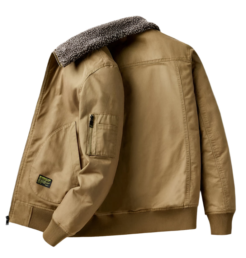 Heren lamswollen jas