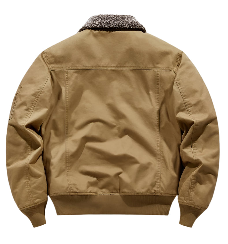 Heren lamswollen jas