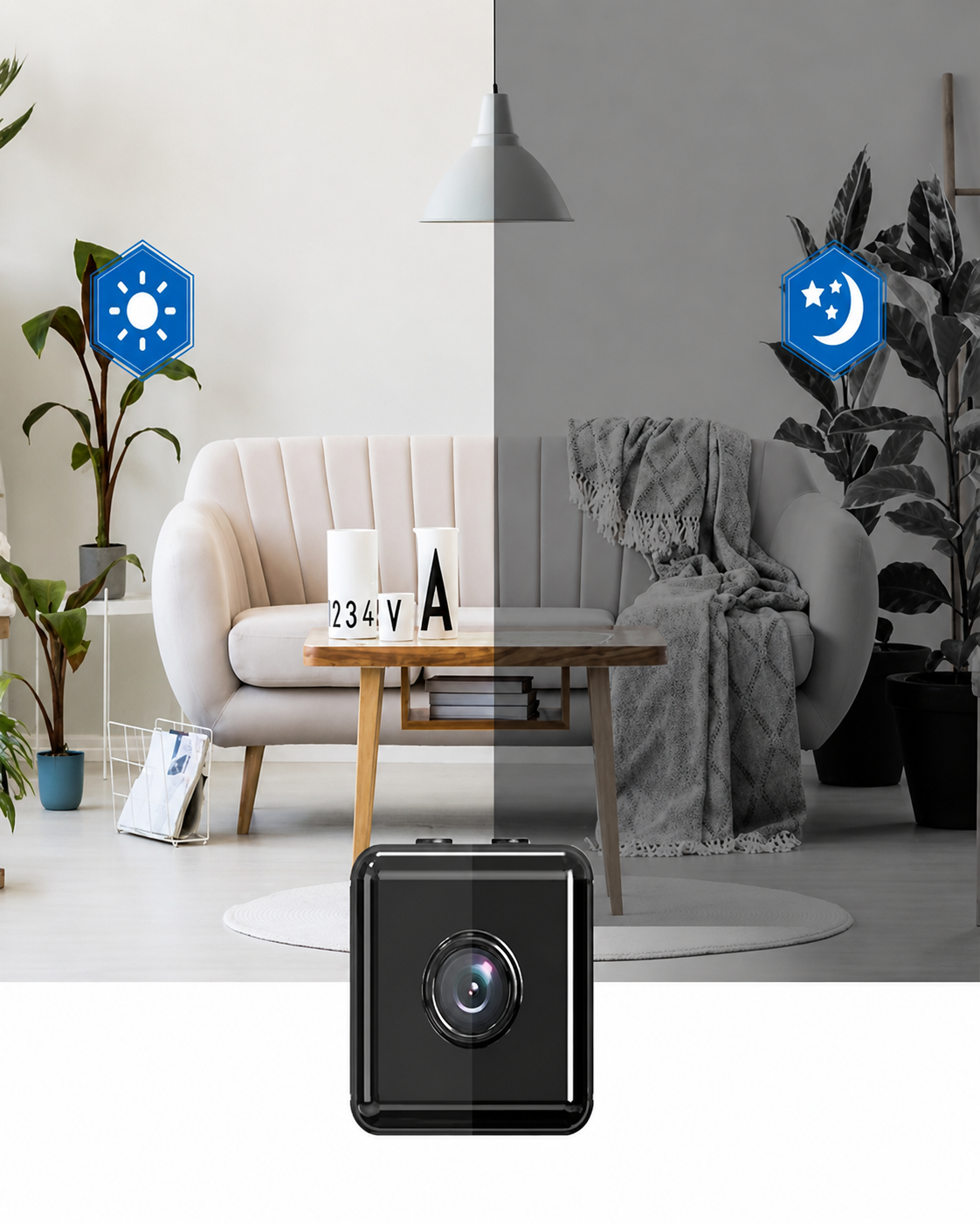 Draadloze Beveiligingscamera Buiten Mini 1080P Met Nachtzicht