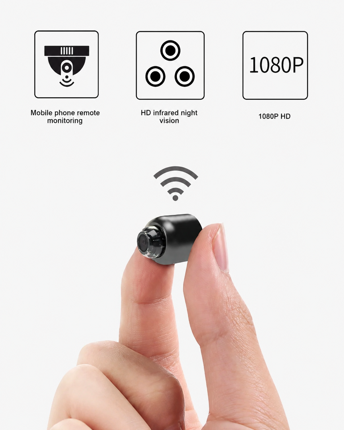 Draadloze WiFi-camera voor Discrete Bewaking