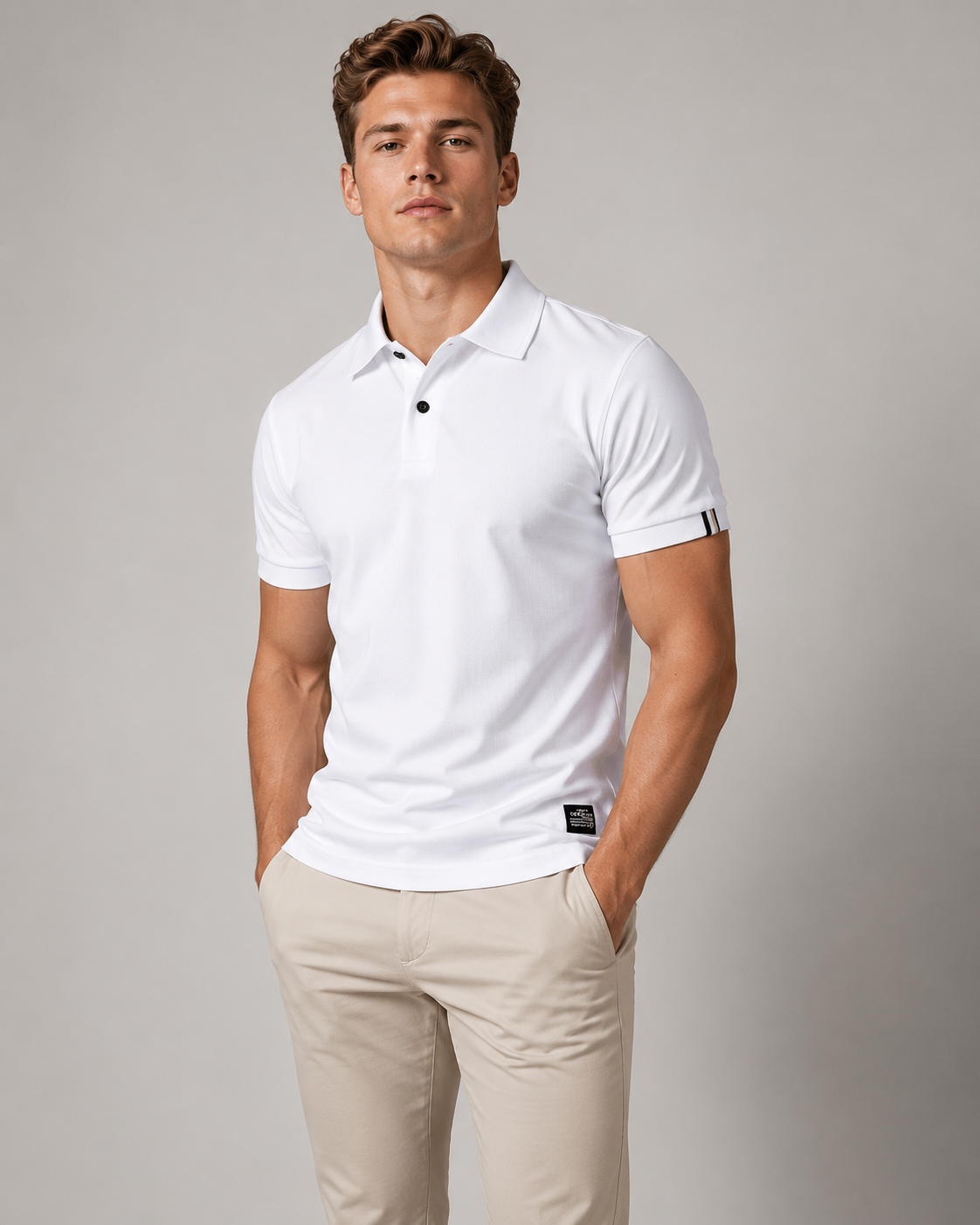 Lichtgewicht casual poloshirt voor heren