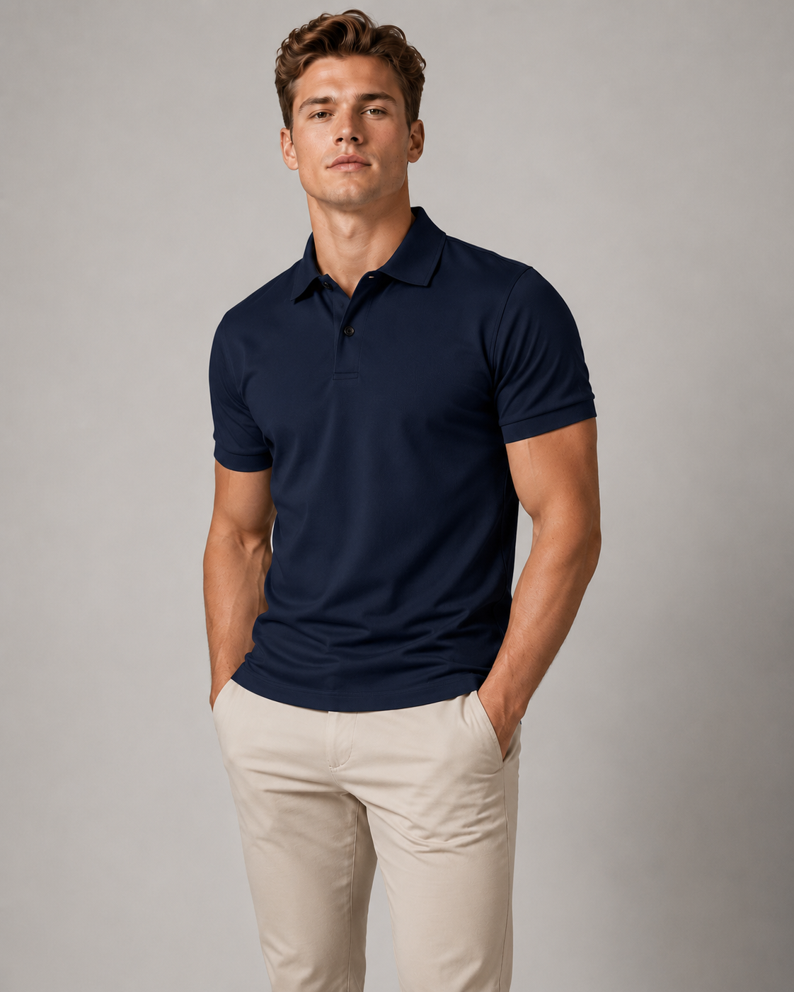 Lichtgewicht casual poloshirt voor heren