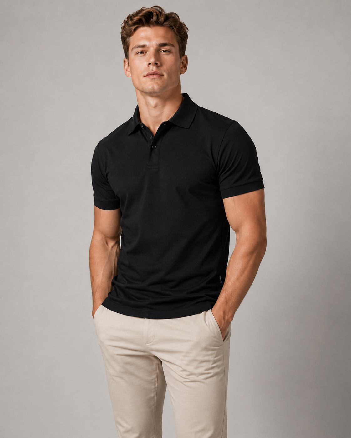Lichtgewicht casual poloshirt voor heren