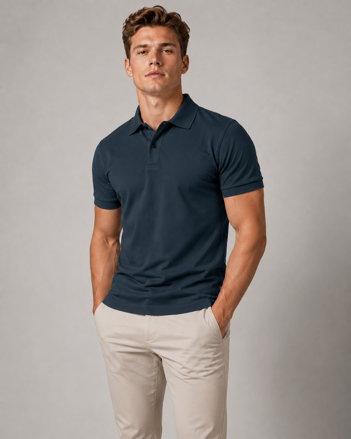 Lichtgewicht casual poloshirt voor heren