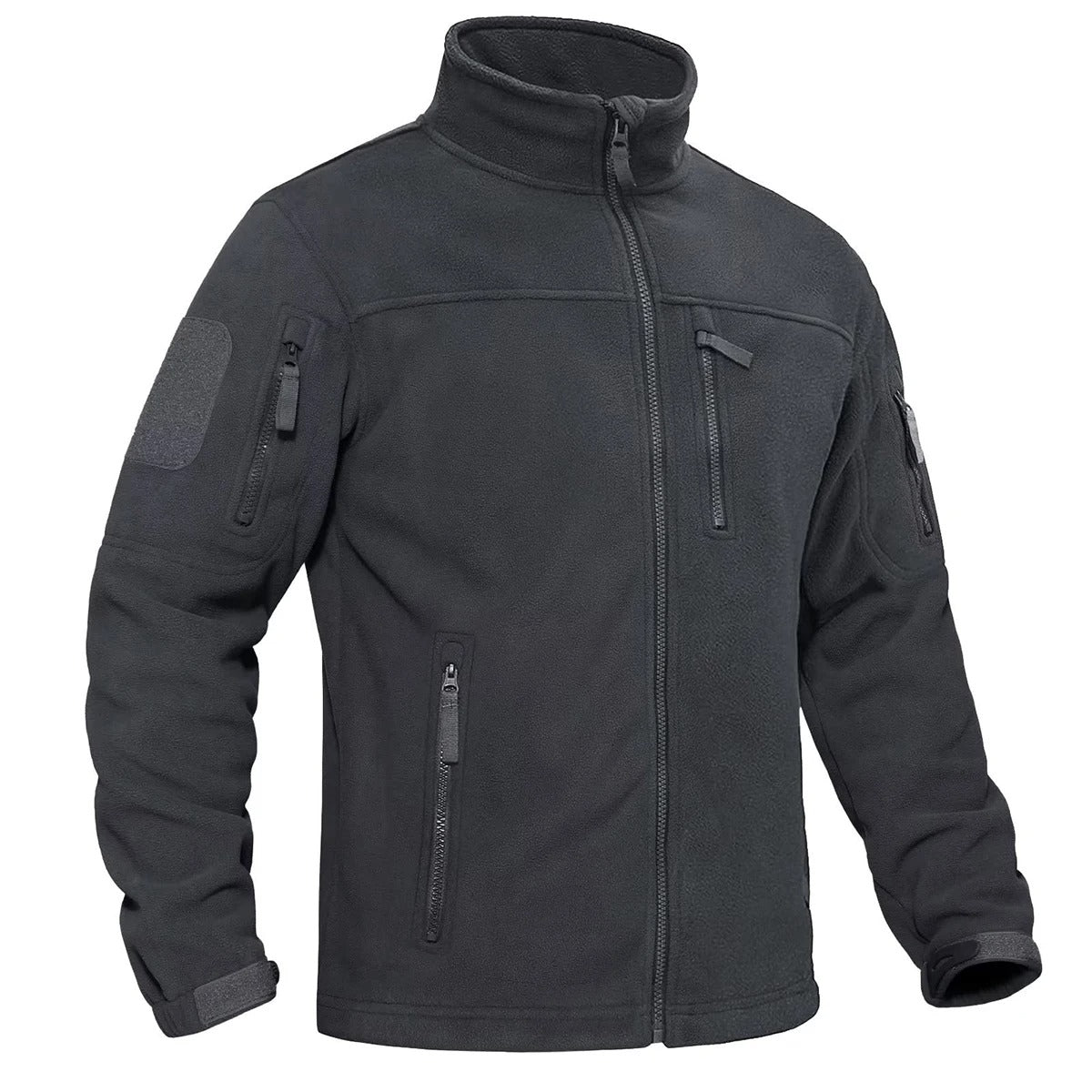 Heren fleece thermojack met volledige rits