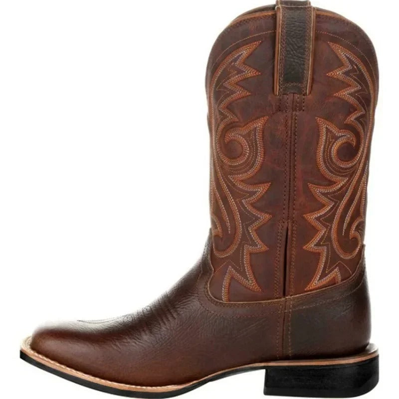 Leren Stijl cowboylaarzen voor heren
