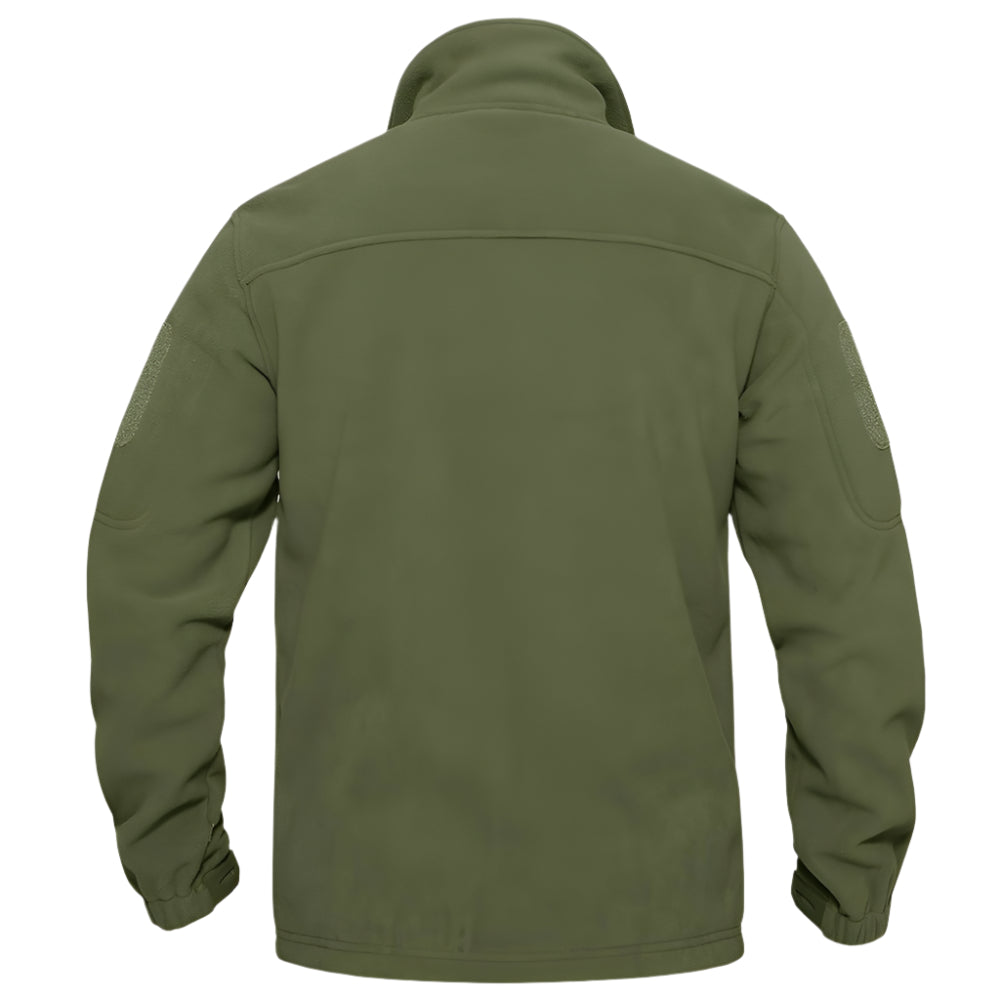 Heren fleece thermojack met volledige rits