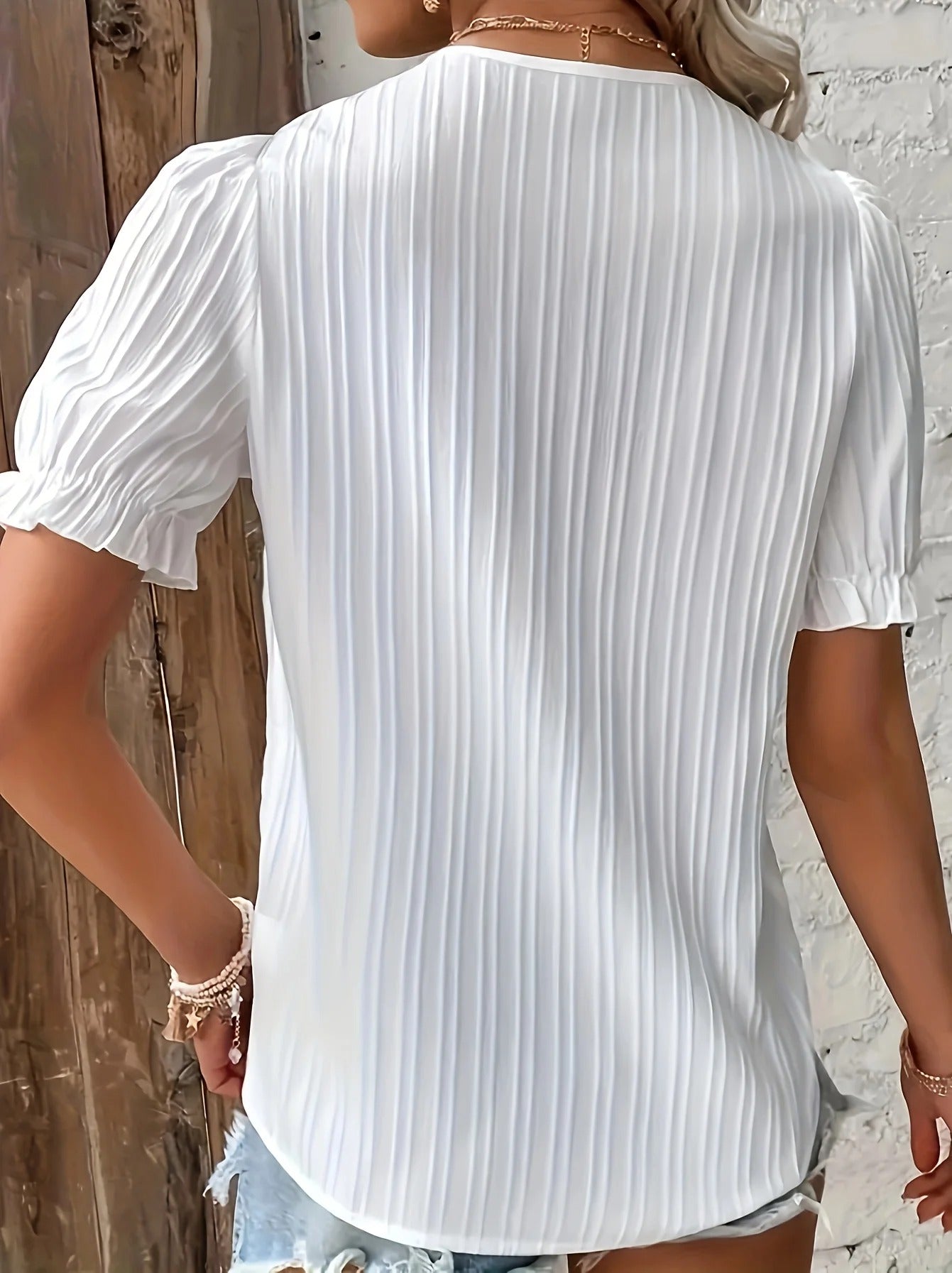 Dames Plus Size Korte Mouw Casual Top