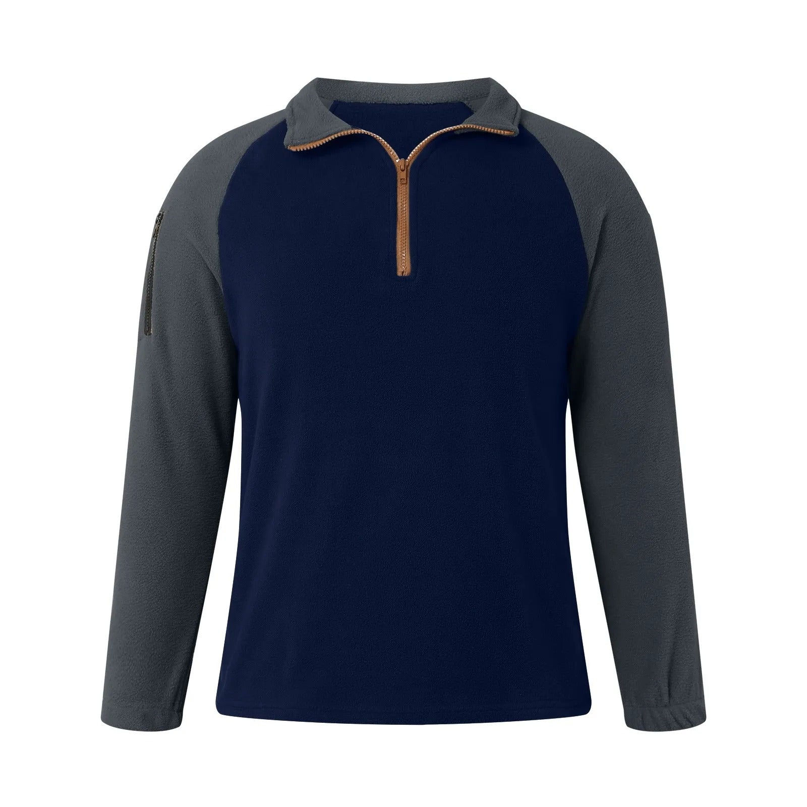 Heren mouwzak fleece trui