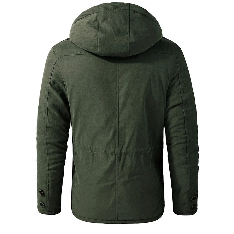 Heren Kasjmier fleece winterjas