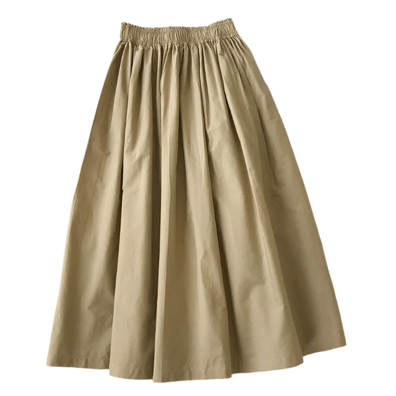 Geplooide A-lijn midi-rok voor dames