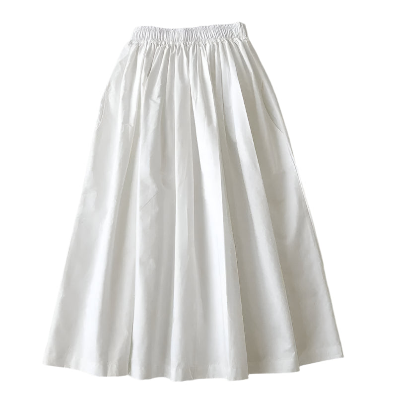 Geplooide A-lijn midi-rok voor dames