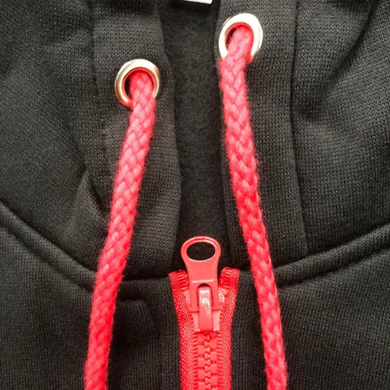 Pullover met capuchon en rits voor heren