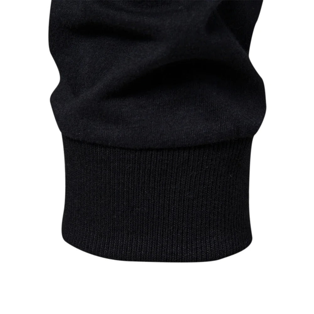 Heren-T-shirt met lange mouwen en patchwork