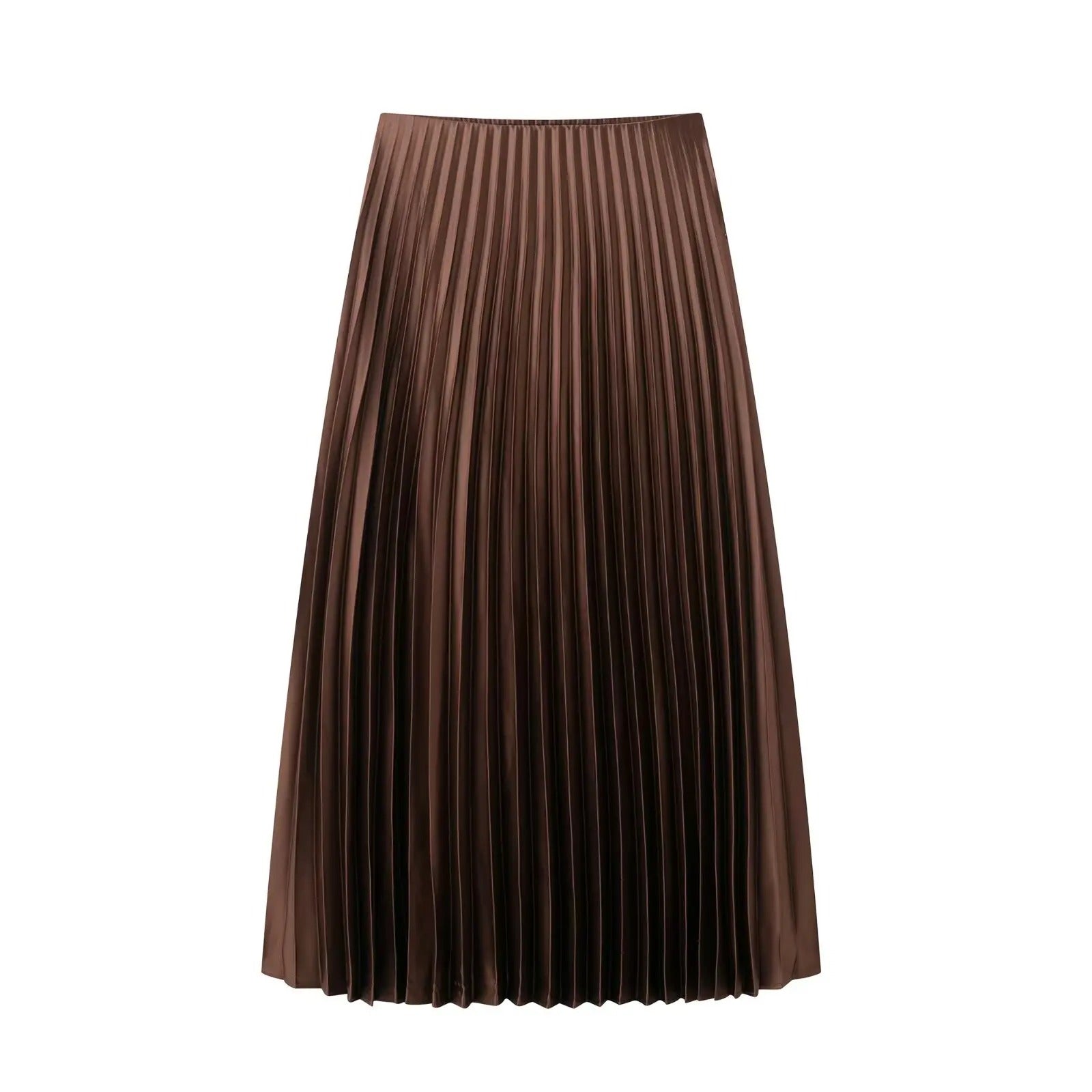 Vrouwen Hoge Taille Geplooide Elastische Rok