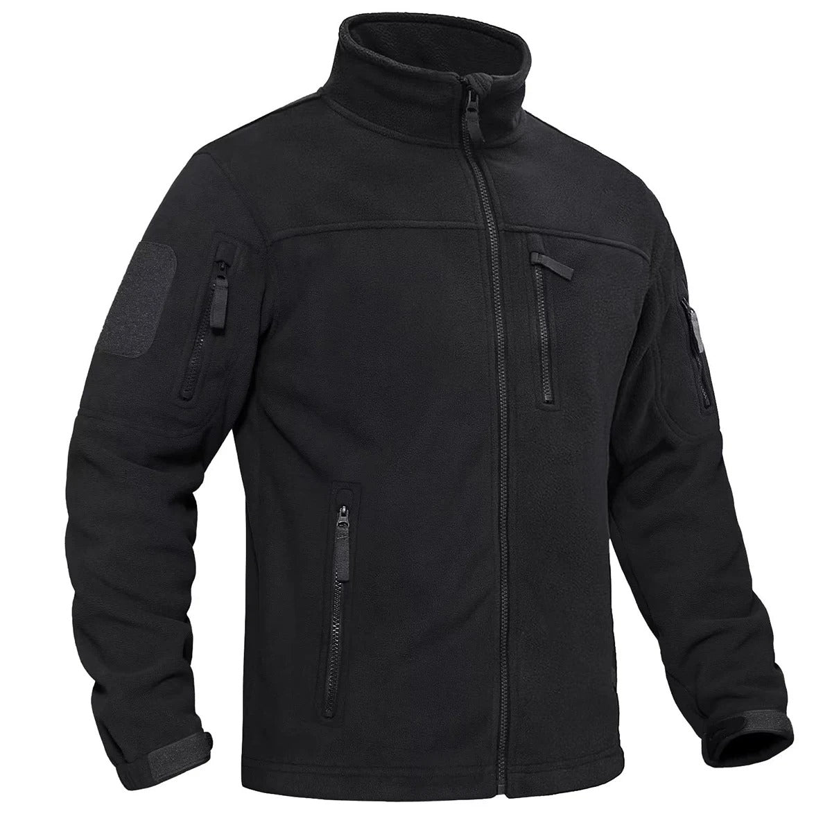 Heren fleece thermojack met volledige rits