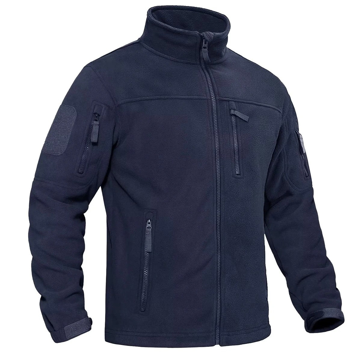 Heren fleece thermojack met volledige rits