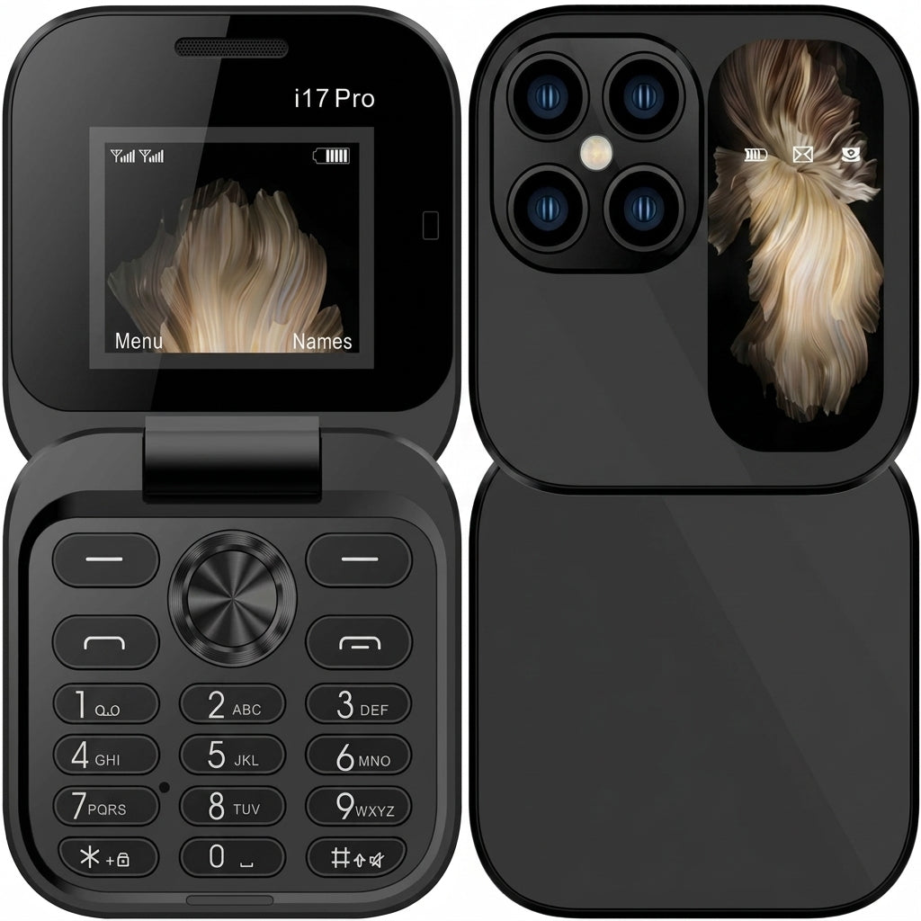 Opvouwbare Mobiele Telefoon FlipLite met Dual SIM en HD-camera