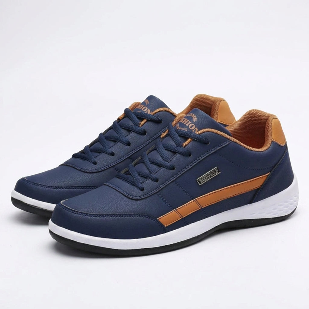 Heren Sneakers van Leer met Schokabsorptie en Comfort
