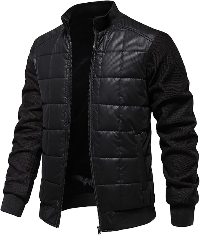 Dikke fleece gevoerde heren jas