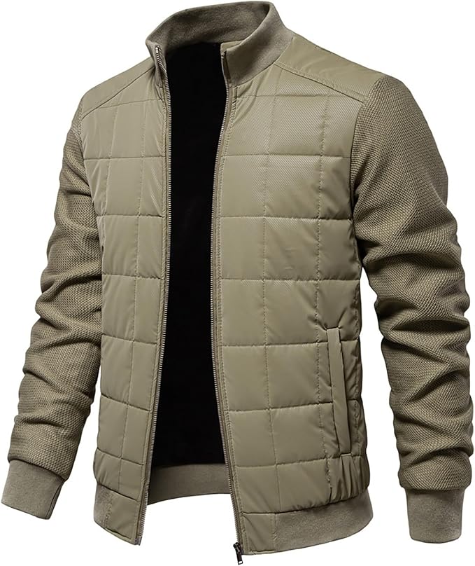 Dikke fleece gevoerde heren jas