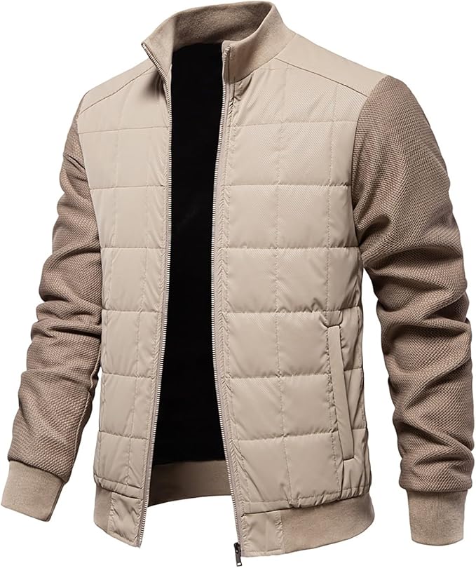 Dikke fleece gevoerde heren jas