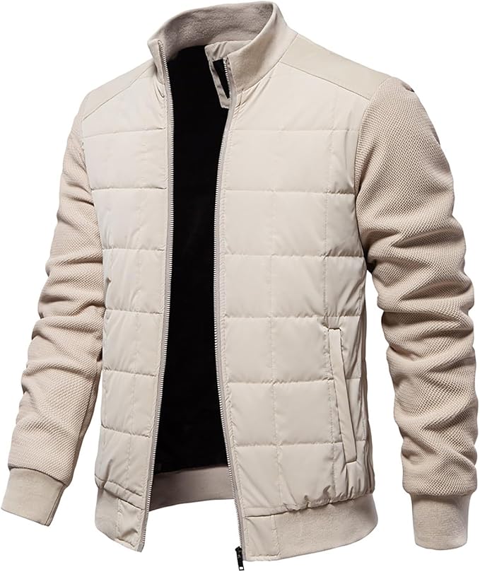 Dikke fleece gevoerde heren jas