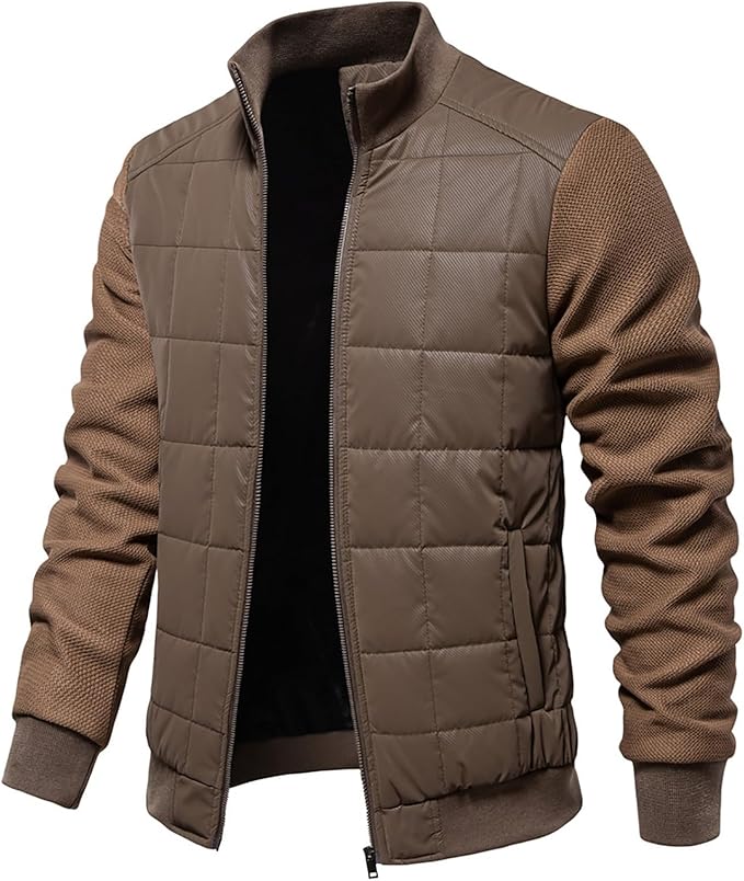 Dikke fleece gevoerde heren jas