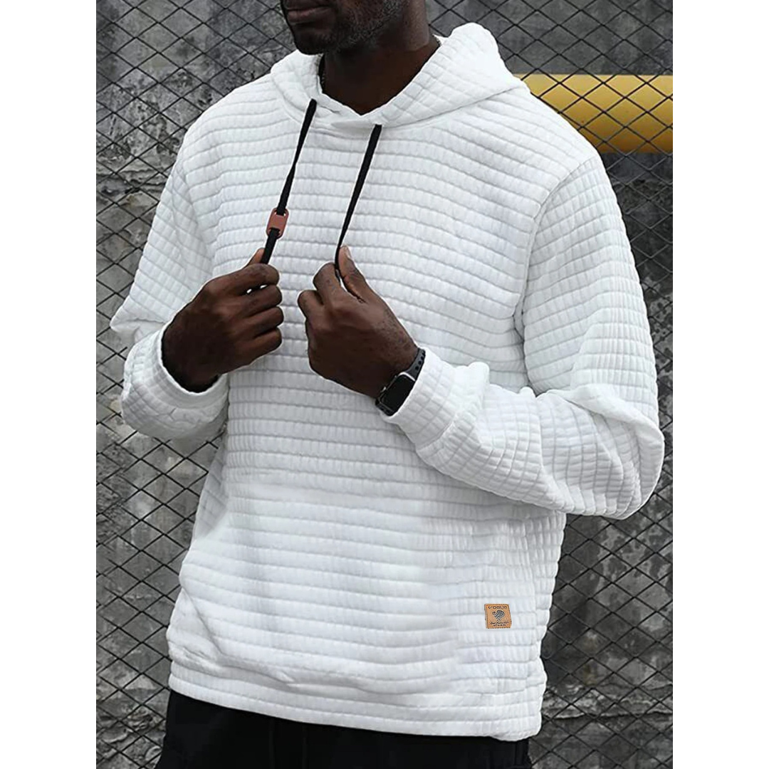 Herenhoodies met patchwork en trekkoord