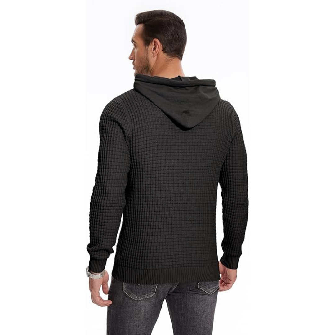 Herenhoodies met patchwork en trekkoord