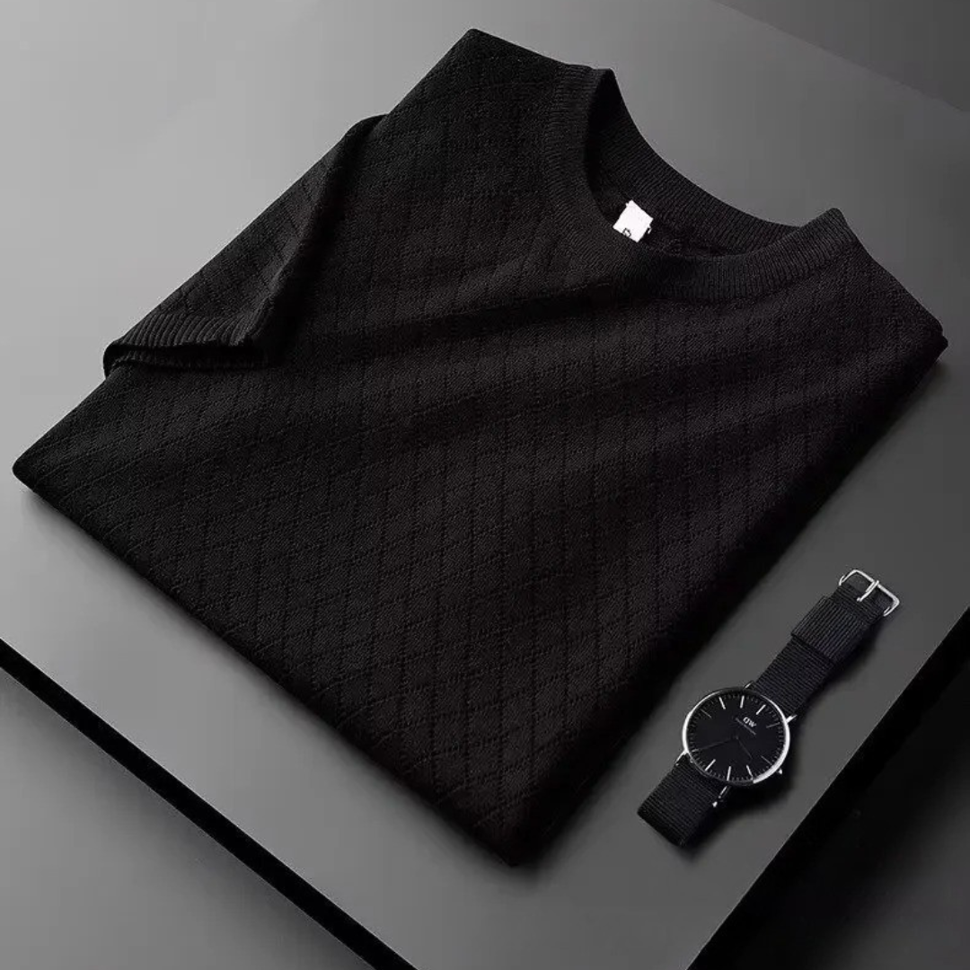 Heren Ice Silk V-hals T-shirt