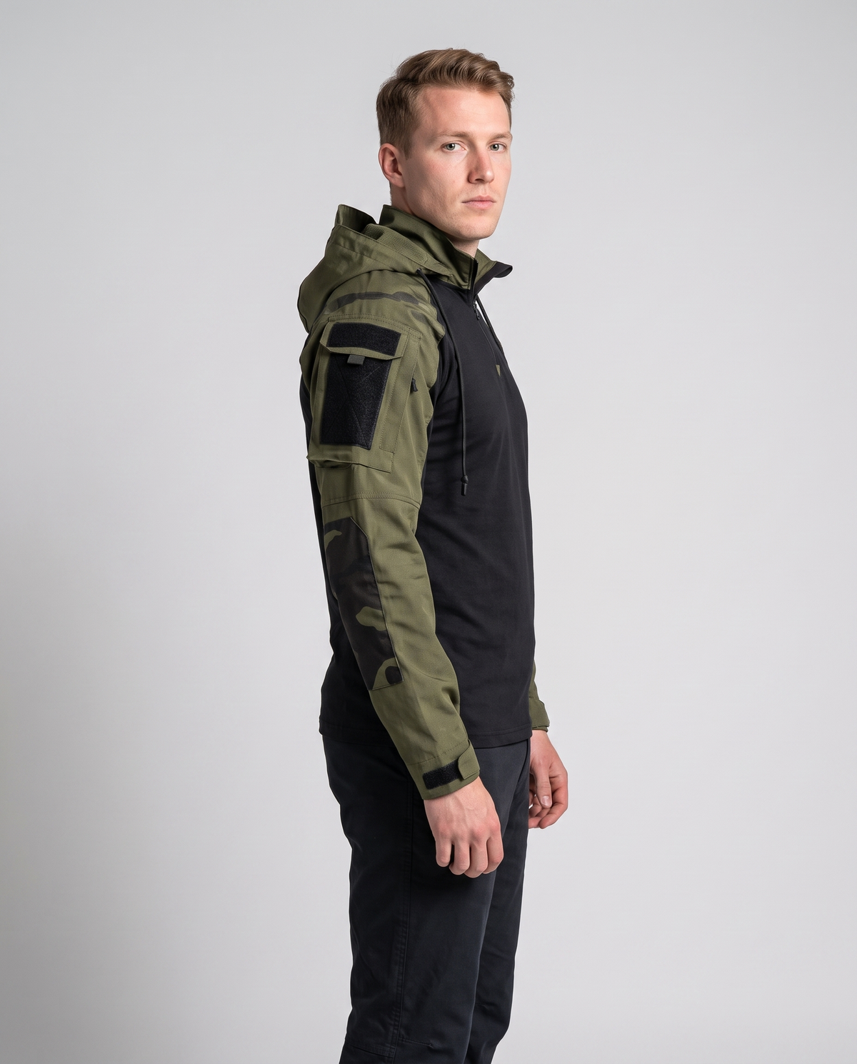 Heren Camo Jack met Functionele Ontwerpen
