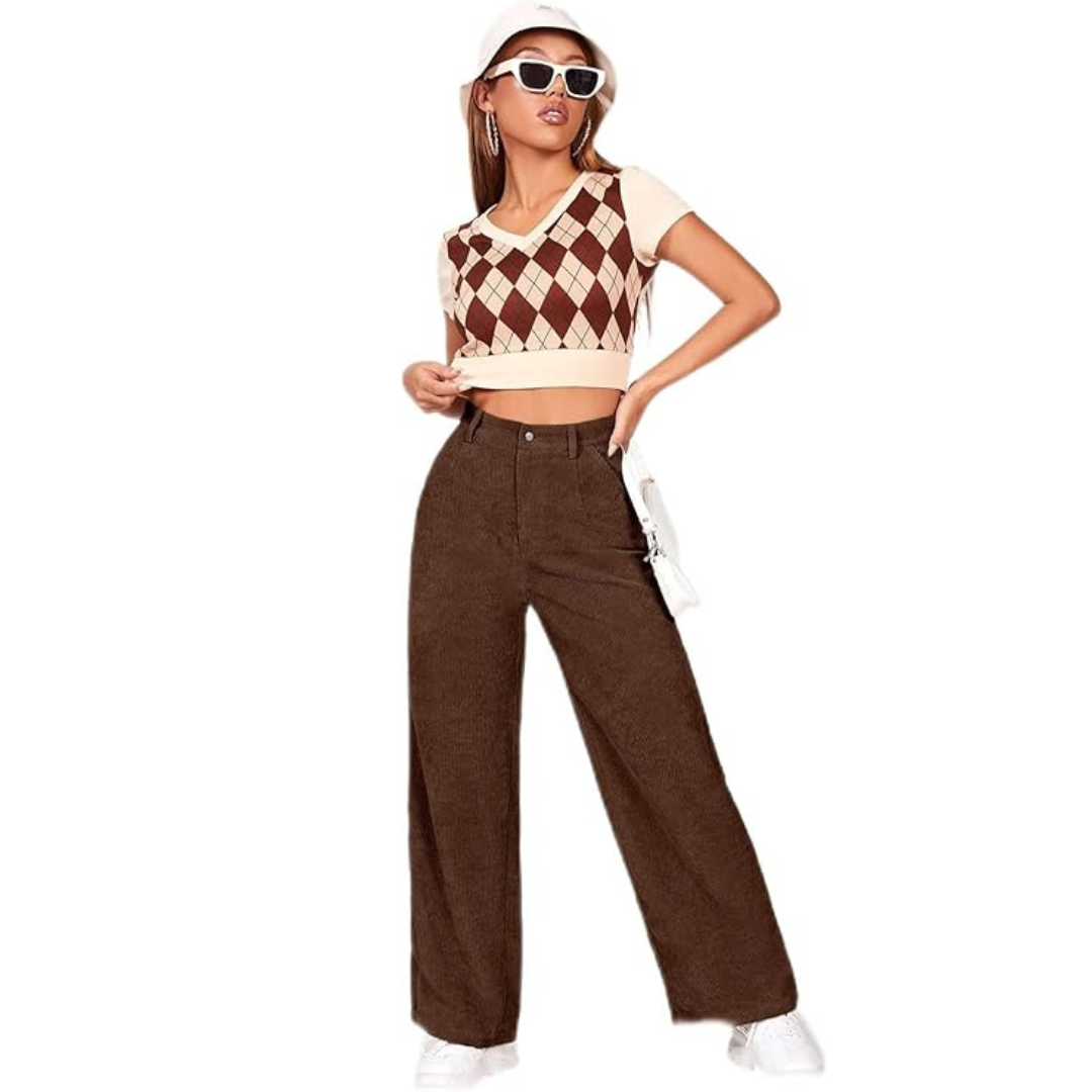 Casual Retro Broek voor Dames