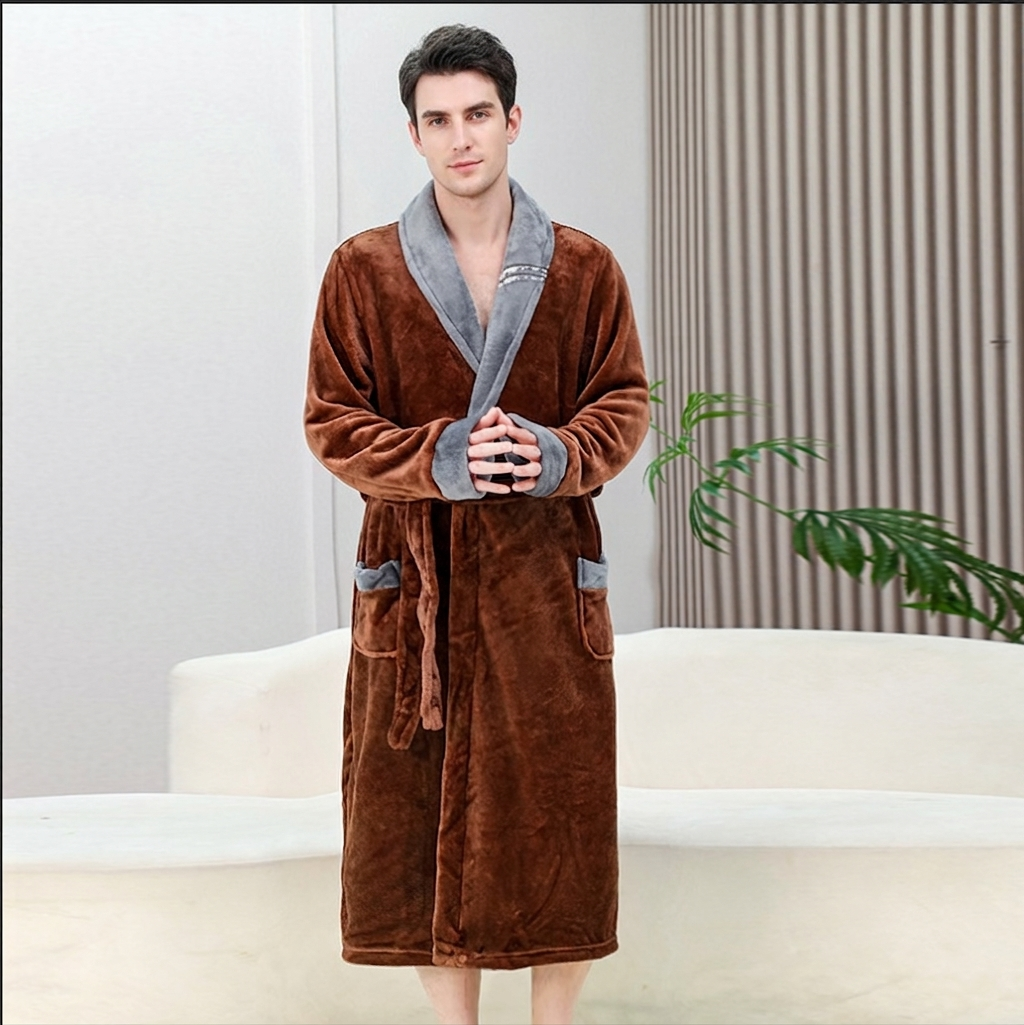 Heren Badjas Luxe met Capuchon