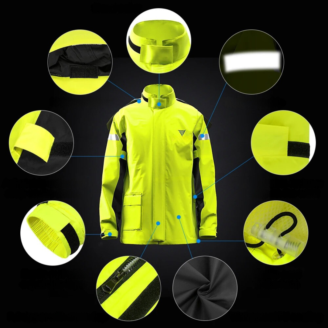 Reflecterend motorregenpak