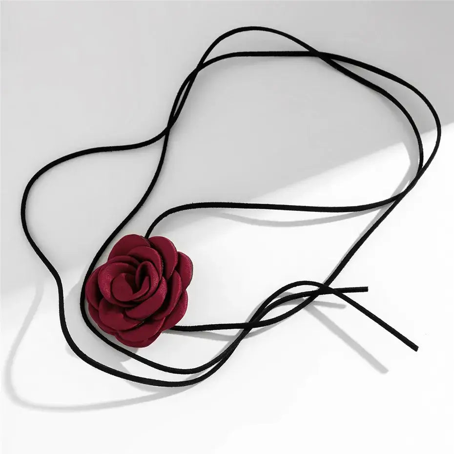 Romantische Gotische Rozen Choker
