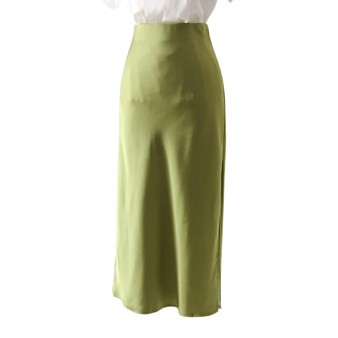 A-lijn kantoor zijden rok voor dames