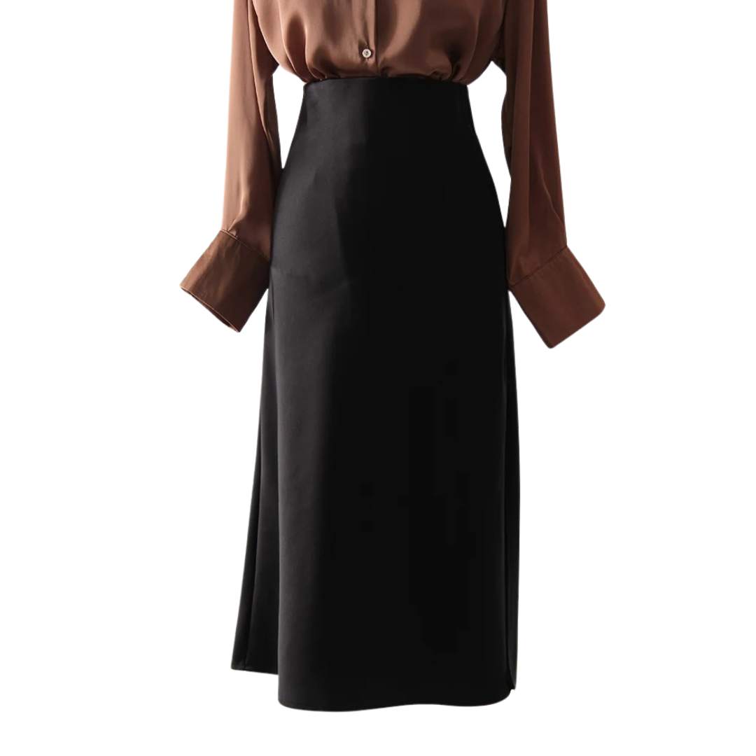 A-lijn kantoor zijden rok voor dames