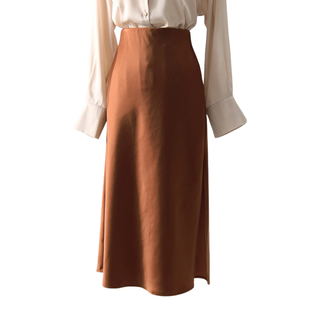 A-lijn kantoor zijden rok voor dames