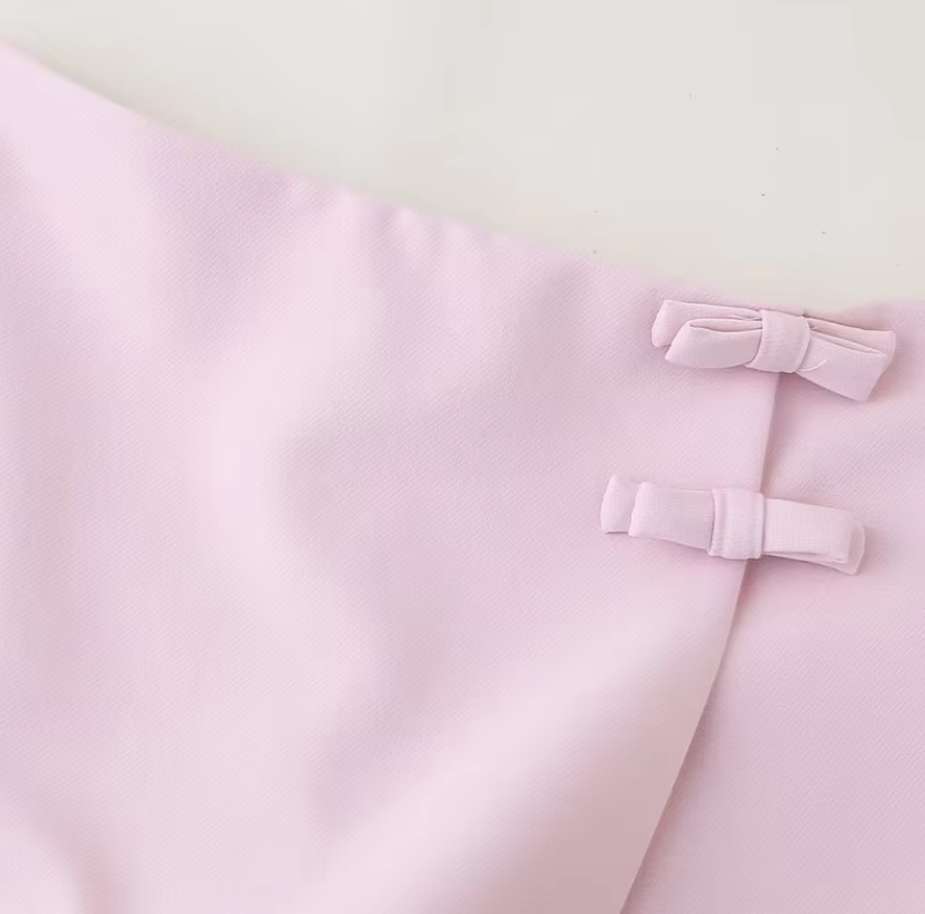 Dames rok met rits aan de zijkant en strik