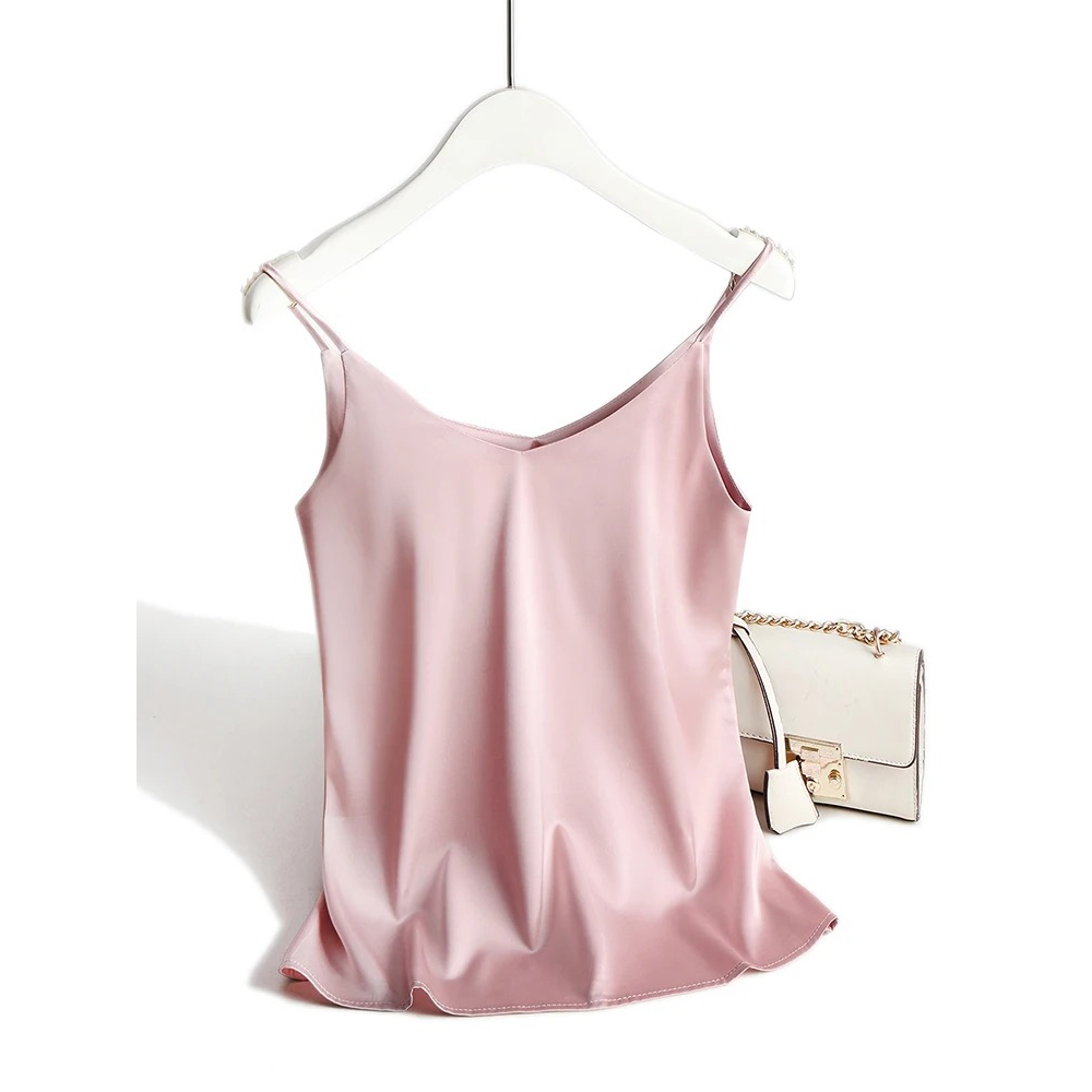 Dames Halter V-Hals Spaghetti Top