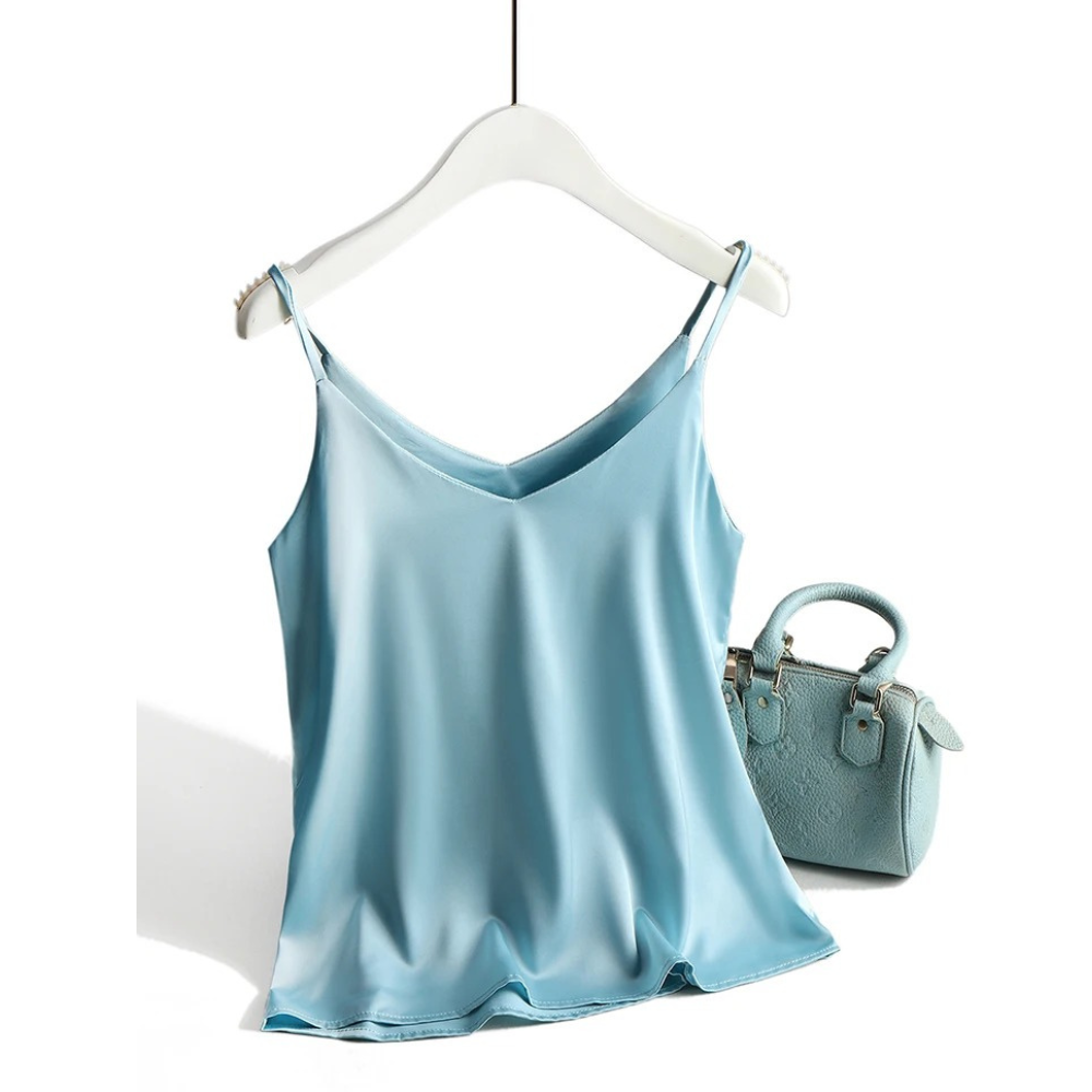 Dames Halter V-Hals Spaghetti Top