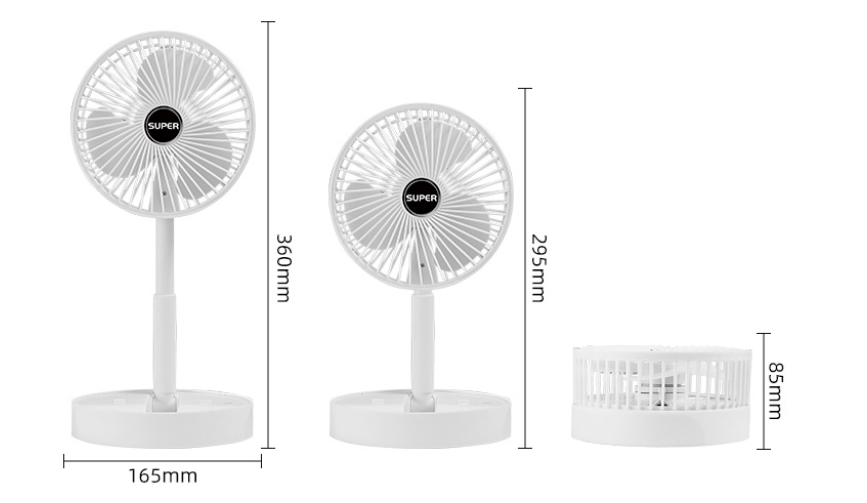 Tafelventilator Telescopisch Design Draagbaar Met Stille Werking