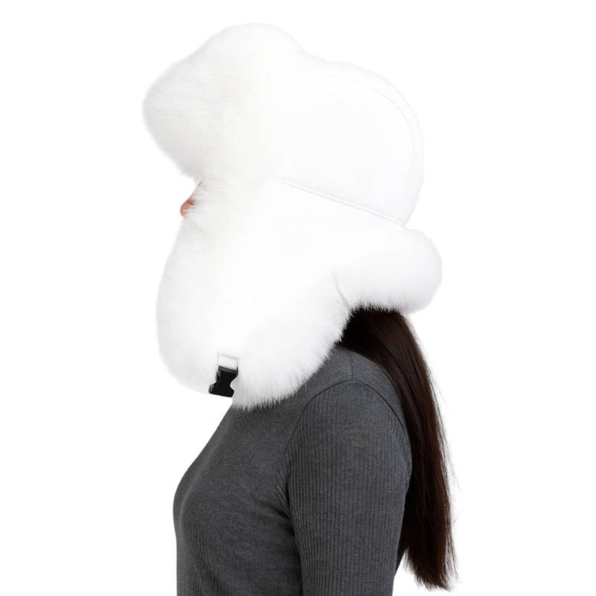 Unisex Wintermuts met Oorflappen en Trappertje Stijl