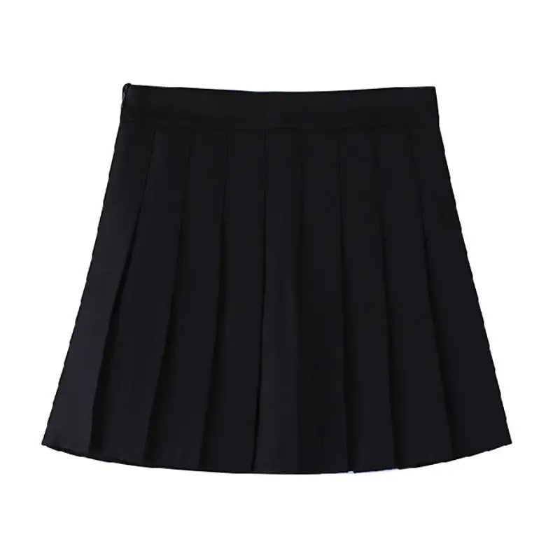 Dames hoge taille geplooide korte rok