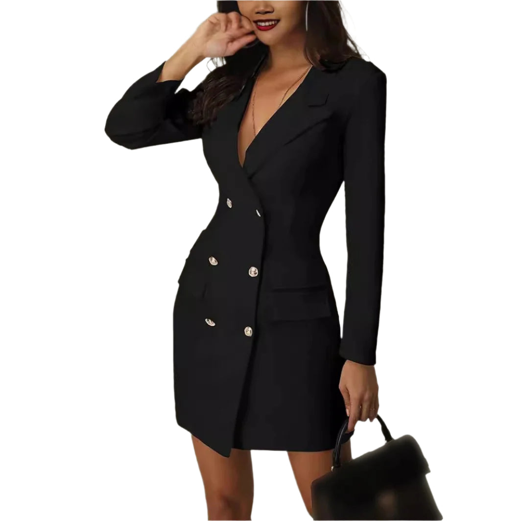 Dames Slim Blazer Jurk